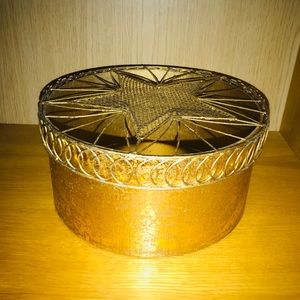 New Handmade Box Gold Color Star Design